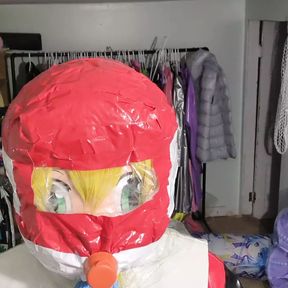 PVC Cosplay Kigurumi Breathplay in homemade hood