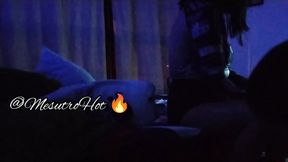 Neighbor's mouth takes my load as we fuck rough and dirty