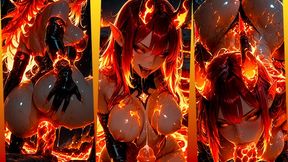 Demonic Lava Lady Fucks Like A Goddess And Demands Hot Cum All Over Her Face. Ai Generated