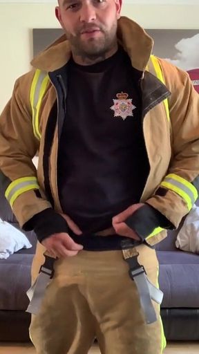 Fireman Andy Cums