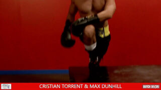 Cristian Torrent dominates Max Dunhil with intense 69, blowjob, and dildo ass play ending in cum in mouth