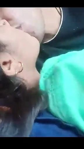Kissing and Pressing Boobs of Girlfriend
