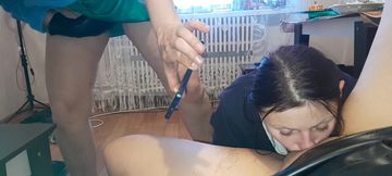 Our stepmom spies on our sex, masturbates and films us