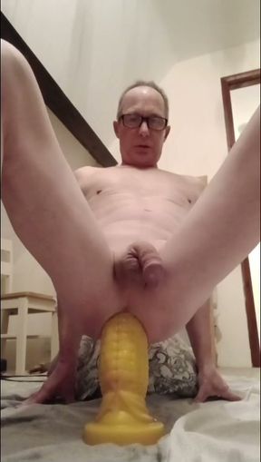 Sissy Danni wrecking his holes for his Master