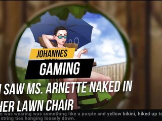 Taffy tales #9: I saw Ms. Arnette nude in her lawn chair
