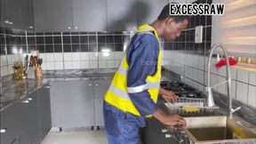 She Called Me Here to Fix a Broken Pipe but I Ended up Fucking Her Wet Creamy Pussy