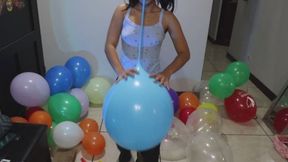 Clown Akina blowing up balloons copy