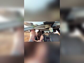 Davinia masturbates in the car and has sex with a stranger