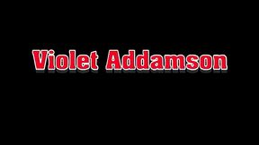 violet addamson gives deep throat blowjob to will steiger through glory hole