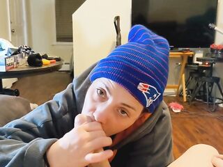 Every time the Patriots Lose, Heather Kane Sucks a Random Cock!