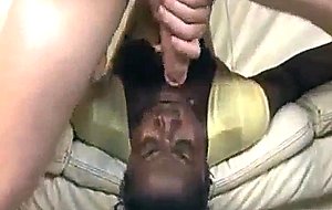 Eva monroe gets sloppy on a couch