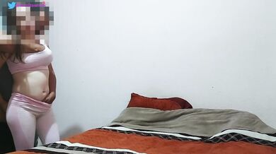 Hot mexican teen gets fucked raw by her hubby right there for all to watch