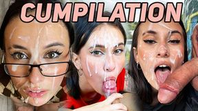 Sloppy blowjobs and facials in hot compilation