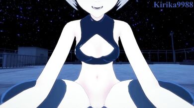 Nazuna Nanakusa and I have intense sex on a rooftop at night. - Call of the Night POV Hentai