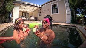 Twisted Nymphs - Rosie and Pam's Sexy Pool Party - Part 1