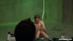 Ninushka being trained for pain