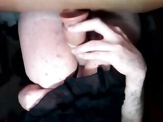 1st time crossdressing and playing whit my sex tool