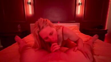 Husband's secret search led to wife riding huge cock with tits bouncing