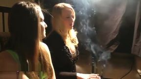Pink Angel Smoking with Friend
