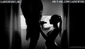 Lladventur ponytail girl blow her boyfriend for a cum headshot