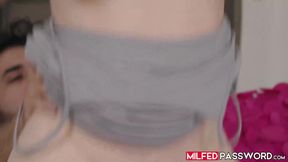 Busty MILF RayVeness deepthroats my big dick