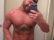Buff Workout Posing Naked