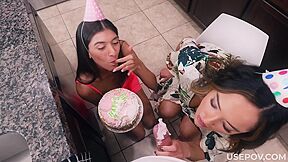 A Freeuse Filled Birthday - Chloe Amour, Aubry Babcock And Joshua Lewis