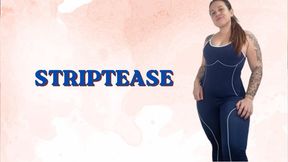 Slow and provocative striptease… until I cum in front of you