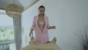 Hot Sex in in Massage Parlor! Close up Blowjob, Doggy, Huge Oily Ass