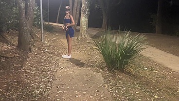 Dogging no mirante da lapa no fim levei gozada na bucetinha
