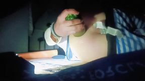 A Thin Young Man Opens His Anus Alone