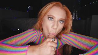 Madison Morgan is sucking long cock in POV