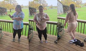 Curvy Momma's Tempting Outdoor Dance Adventure