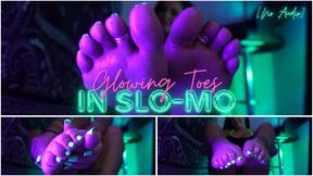 Glowing Toes In Slow-Mo