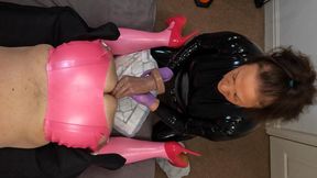 Sissy Delilah got to meet the Handy Man from Hankey Toys XXXL