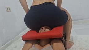 Taco farts with gym clothes for our slave's nose!