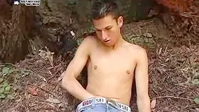 Alex Ander In Caden Strokin In The Trees