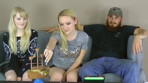 The loser eagerly pleases Trace as she explores his body