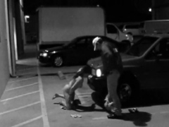Slut blows security guard