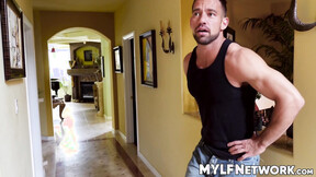 Dana Dearmond all horned up when sexy Johnny Castle is around