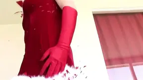 Brunette MILF gets filled with cum at Christmas