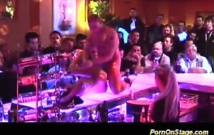 Porn on stage stripper babe gets fucked by profesional