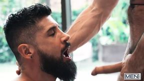 MEN - Bearded Hunk Marco Napoli Fucks A Load Out Of Justin Jett Before Cumming On His Face
