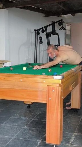 playing billiards for ass   Clip 2
