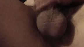 Close up cock stroke with facial cumshot