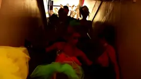 Hot lesbian babes give each other sloppy blowjobs and hardcore fuck