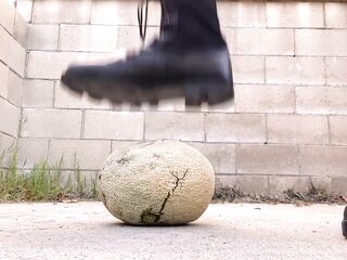 Crushing Melon in Combat Boots
