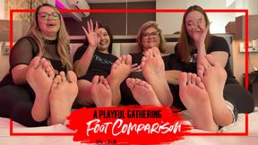Nara, Ju, Juliette and Calidoe: A Playful Foot Comparison (EN-sub)