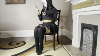 Ghostface Halloween JOI with Countdown &amp; BTS Vlog - Pakistani Jasmine Sherni