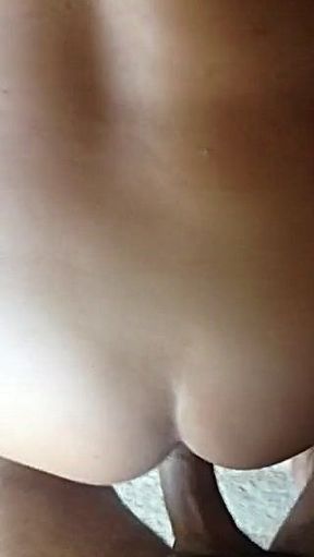 Cumming on the ass of a slut
